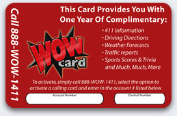Red WOW Card Back Red WOW Card Back